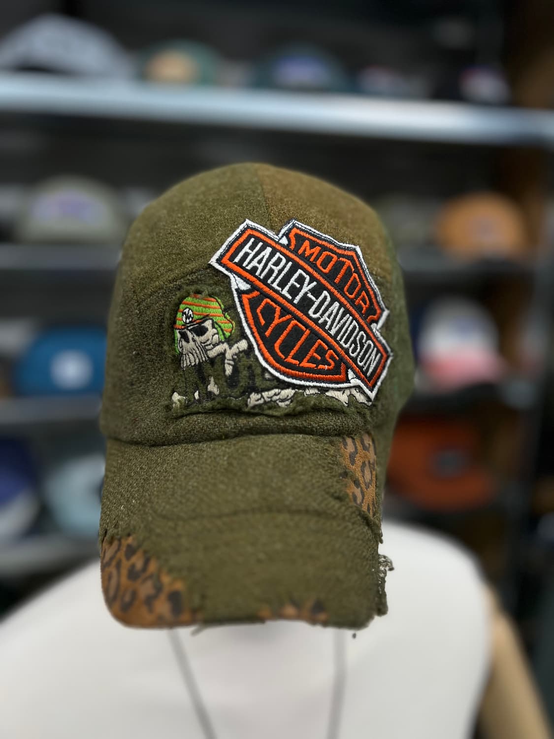 스타일 밀리터리 스컬 군모 상품이미지3