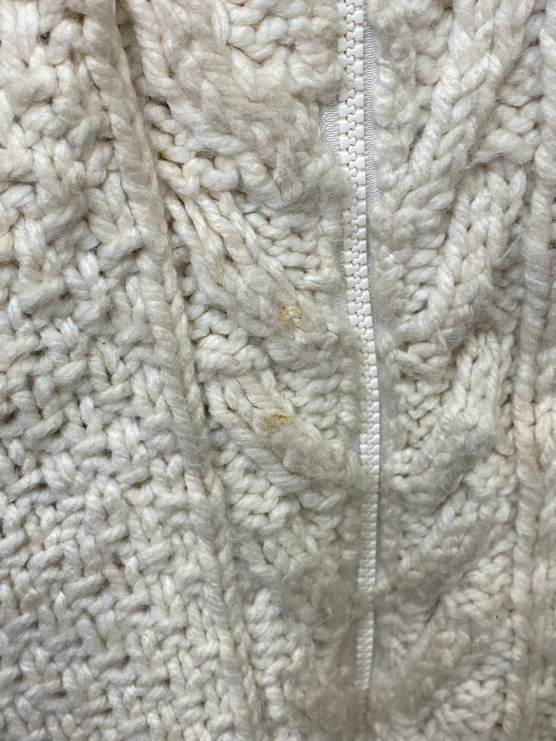 빈티지 헤비 니트 집업 상품이미지3