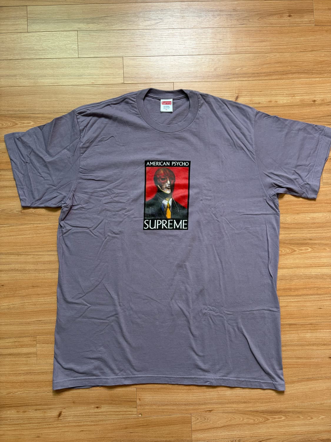 [XL] 슈프림 아메리칸 사이코 티셔츠 더스티 퍼플 상품이미지1