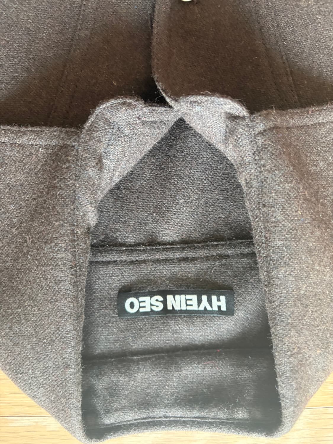 혜인서 울 셔츠 자켓 브라운  상품이미지4