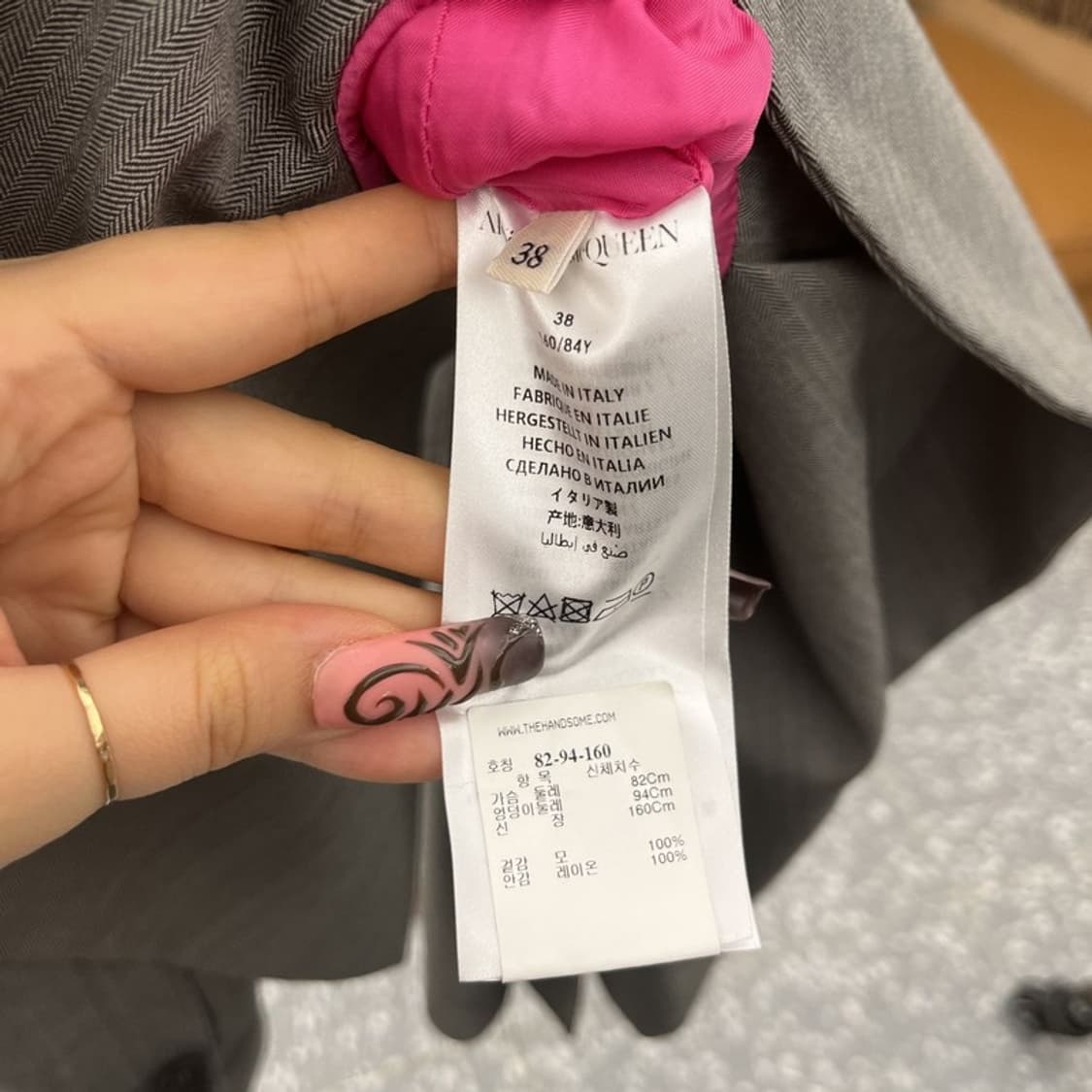 알렉산더맥퀸 모던 시크 페미닌 러플 슬림핏 블레이저 38 C11863 상품이미지6