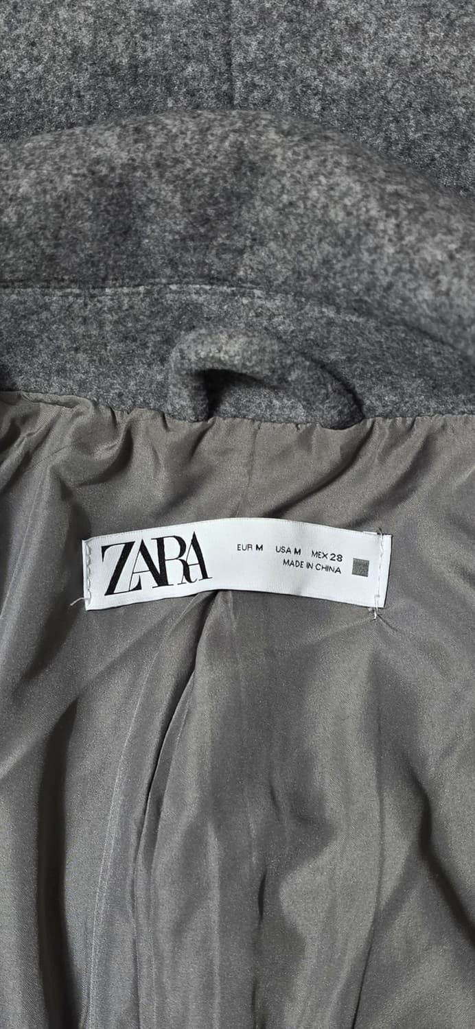 자라 회색 더블 코트 M 사이즈 상품이미지3