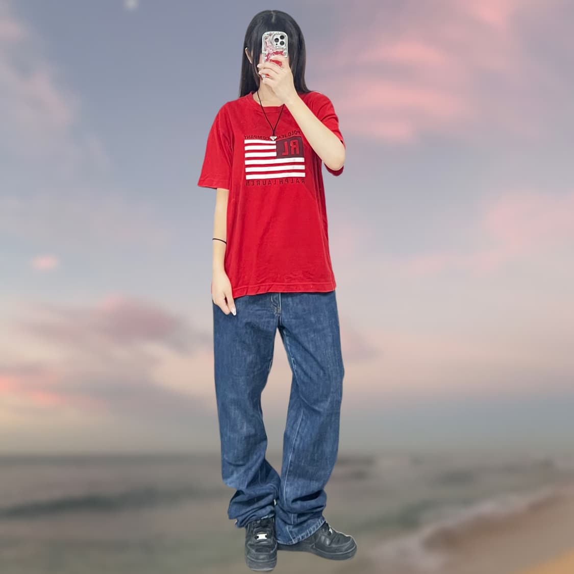 폴로진스 성조기 반팔티 상품이미지1