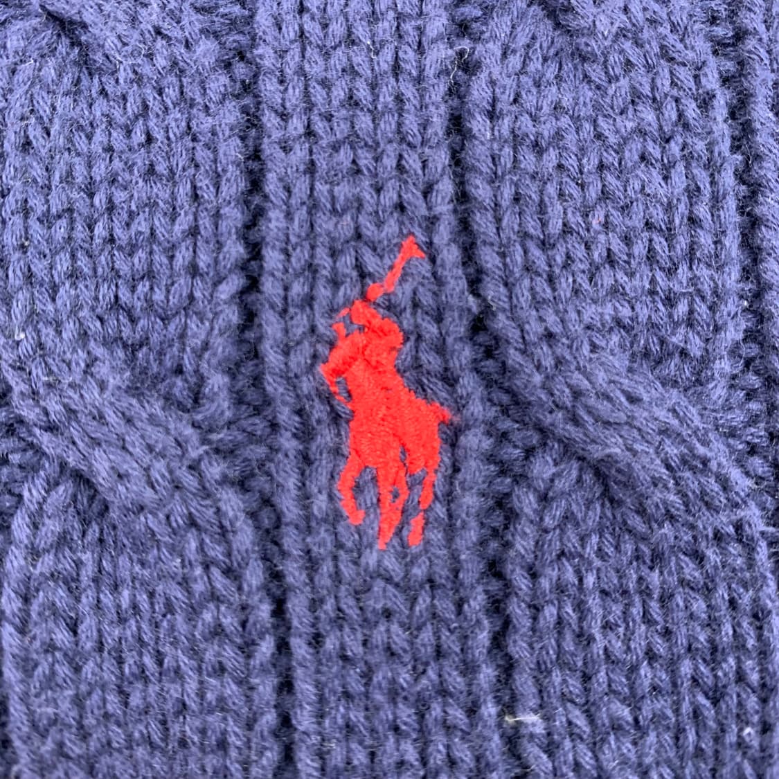 폴로 랄프로렌 포니로고 네이비 케이블 니트 상품이미지3