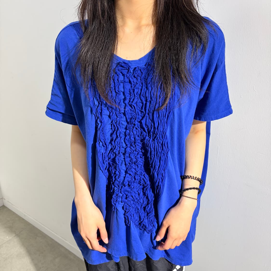 Zucca 오버핏 프릴 반팔 티셔츠 상품이미지1