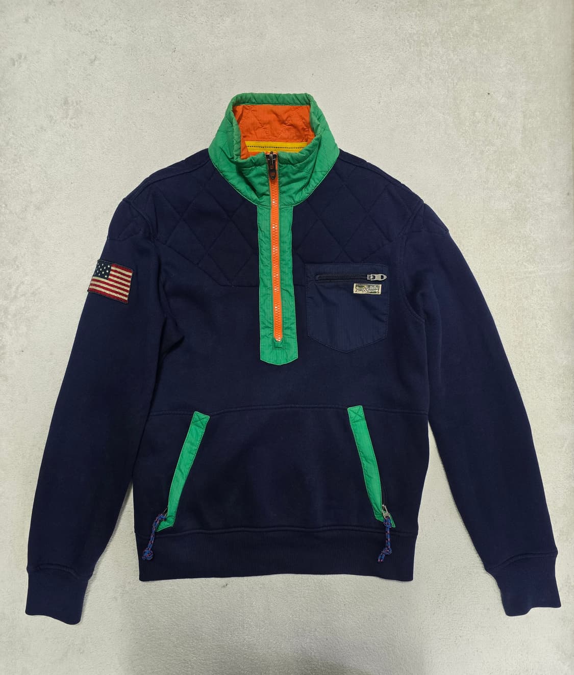 폴로랄프로렌 성조기 퀄팅 하프집업 M 상품이미지2