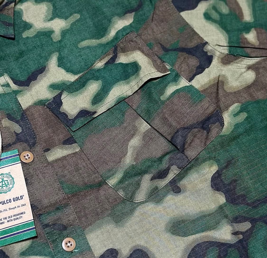 아카풀코 골드 카모 패턴 버튼 셔츠 상품이미지3