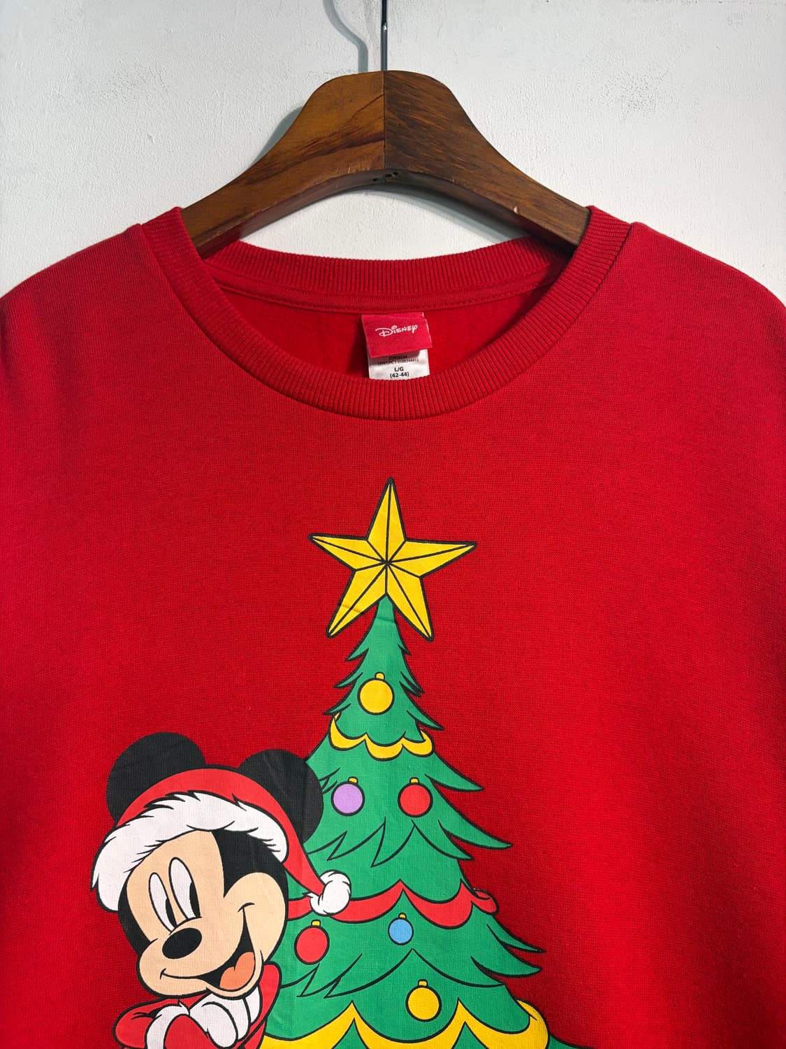[L] U.S.A. 디즈니 미키마우스 크리스마스 맨투맨 스웻셔츠 L 상품이미지4