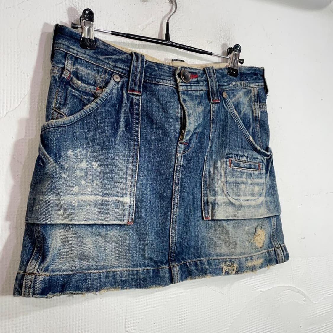 카고 미니 데님 스커트 상품이미지4