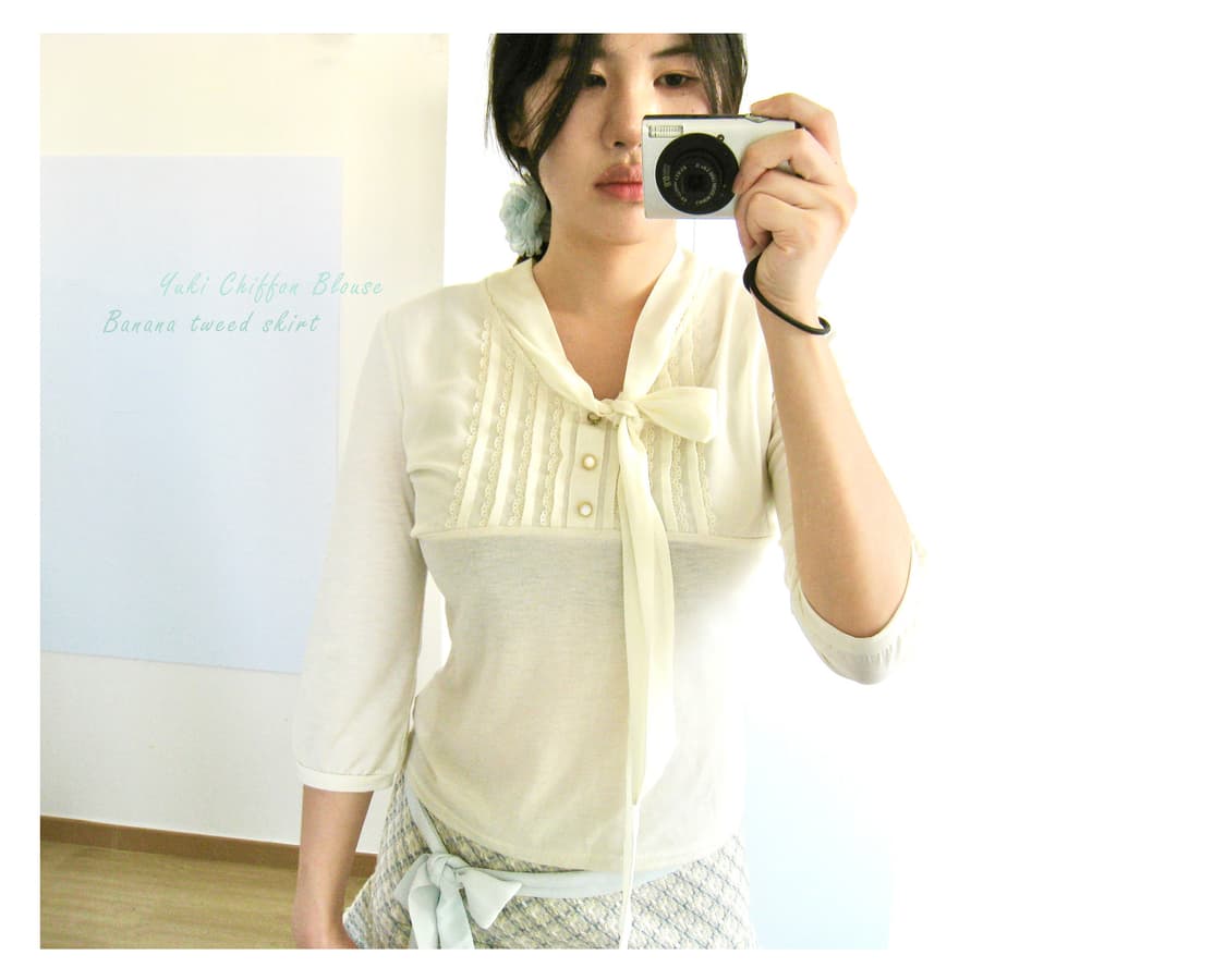 유키 쉬폰 블라우스 🐰 상품이미지10