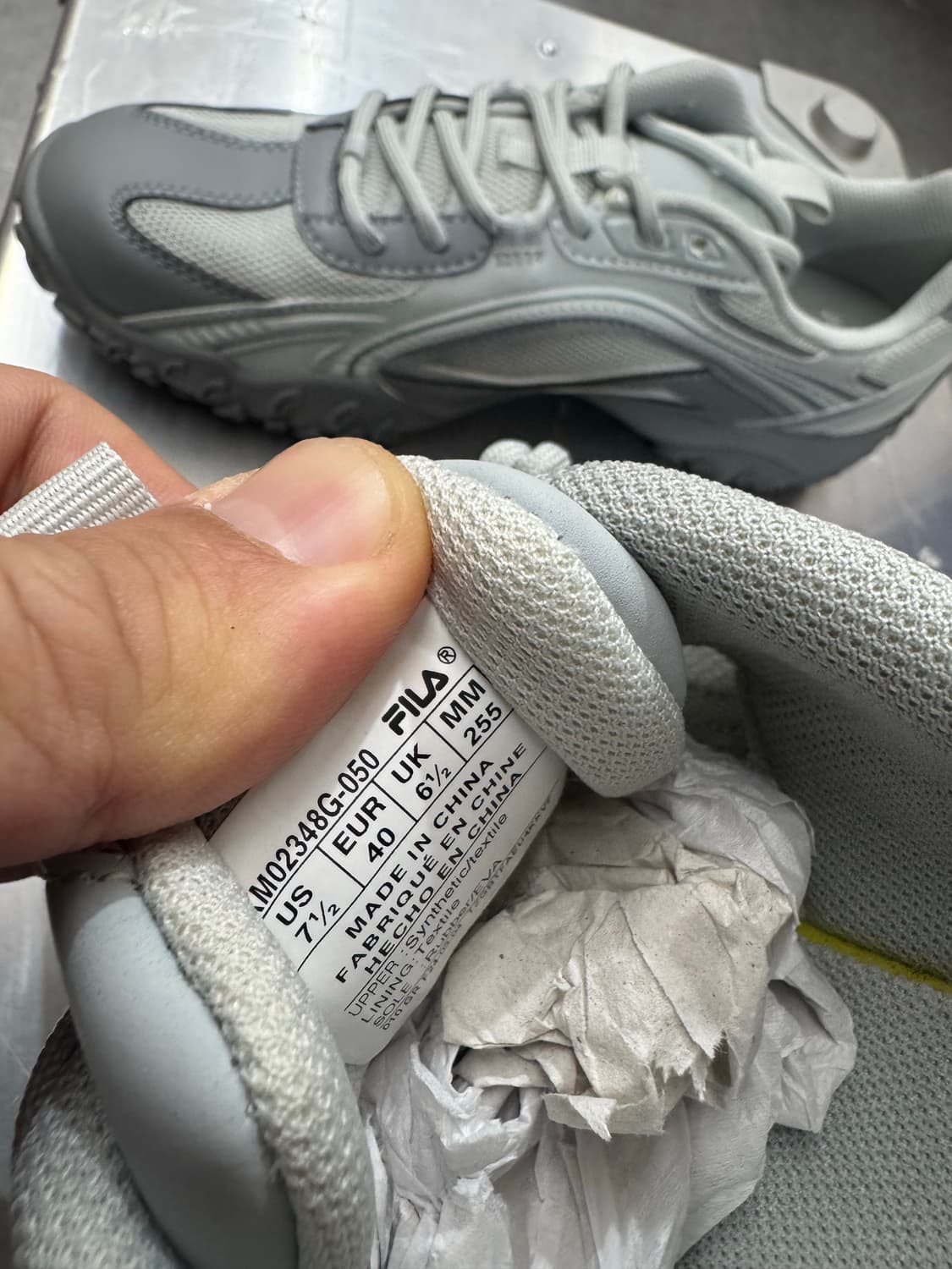 휠라 에샤페 그레이 255 상품이미지3