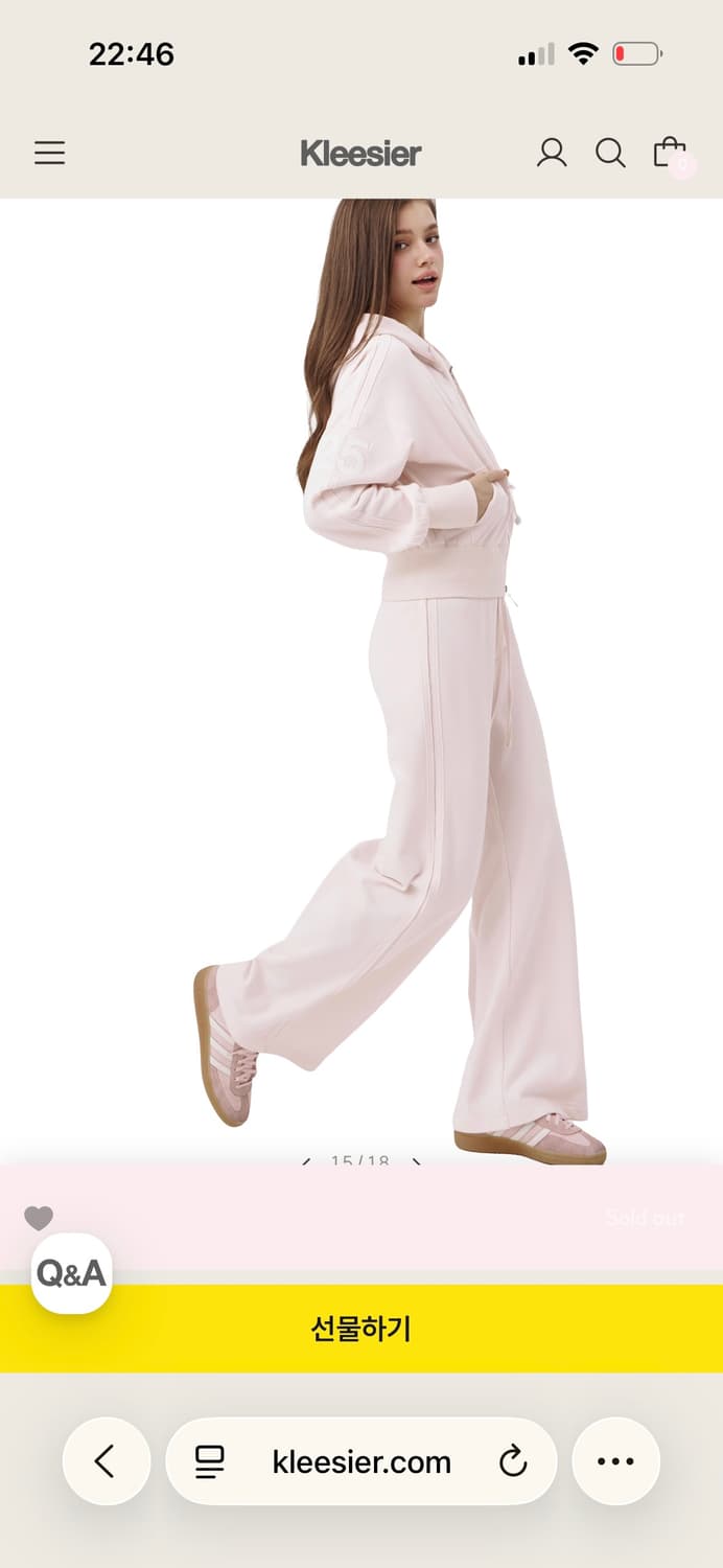 세트) 클리시어 25소프트 후드집업 팬츠  상품이미지9