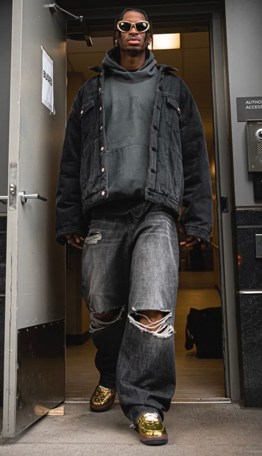 위캔더스 DISTRESSED DENIM PANTS 찢어진청바지 찢청 데님 상품이미지7