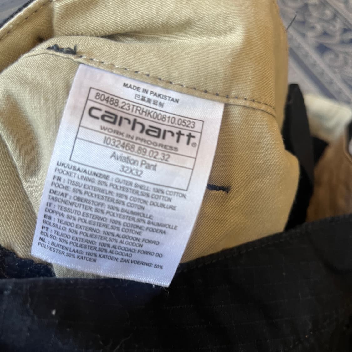 32 칼하트 에비에이션 팬츠/W2593 상품이미지4