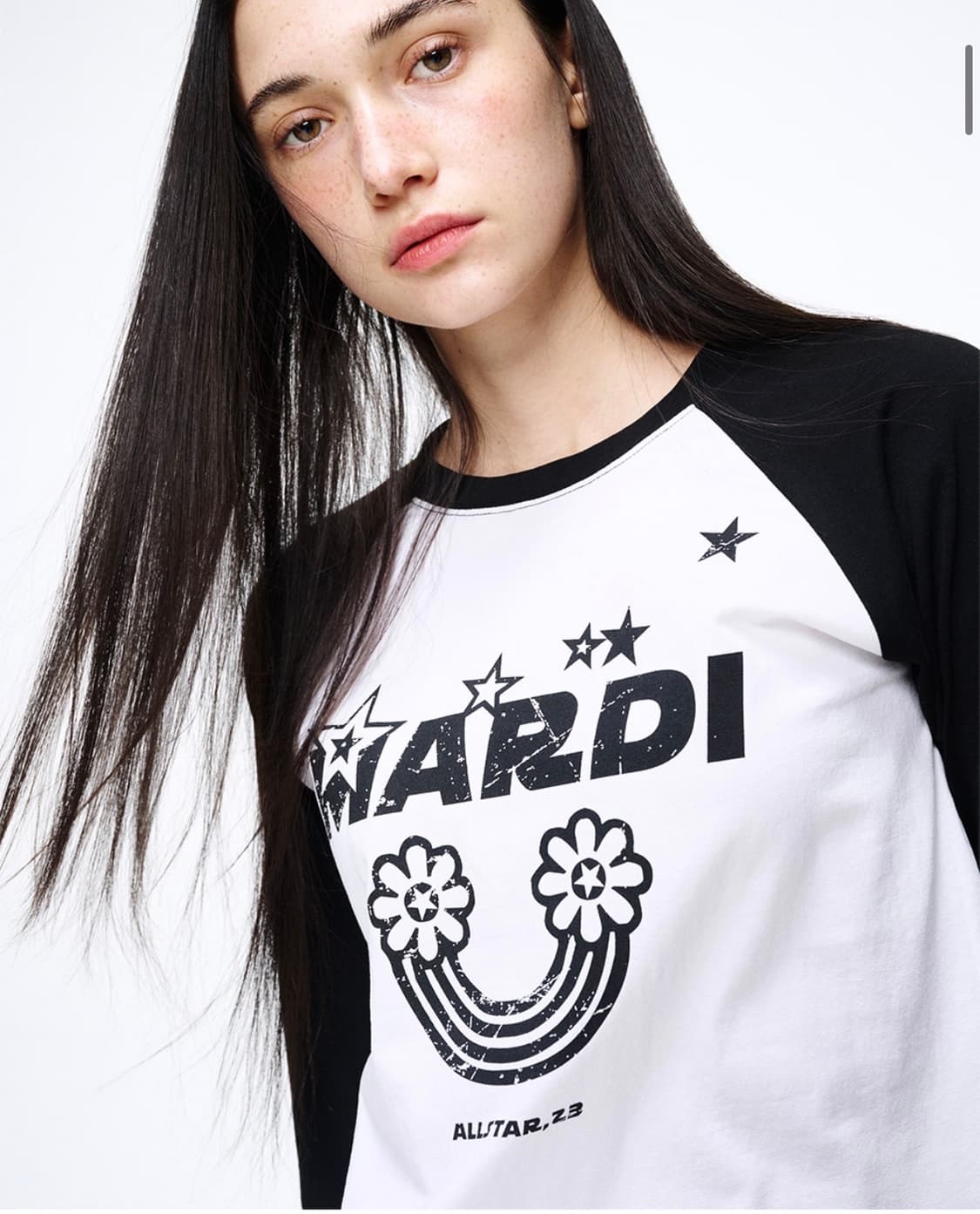 마르디 메크르디 TSHIRT RAGLAN RAINBOW_WHITE 상품이미지2