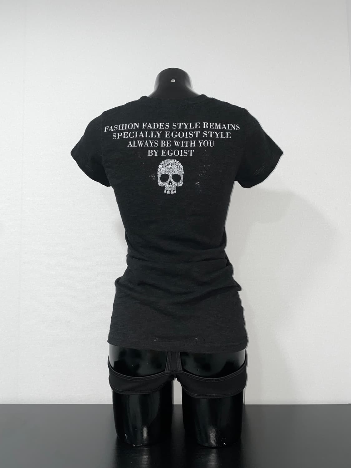 Floral Skull Slub Slim-fit Tee 상품이미지2