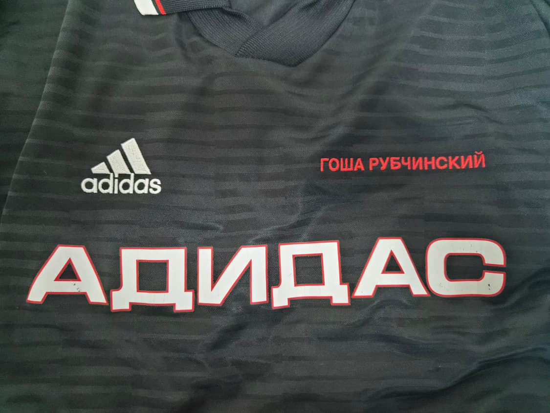 [S] 고샤루브친스키x아디다스 풋볼져지 블랙 상품이미지3