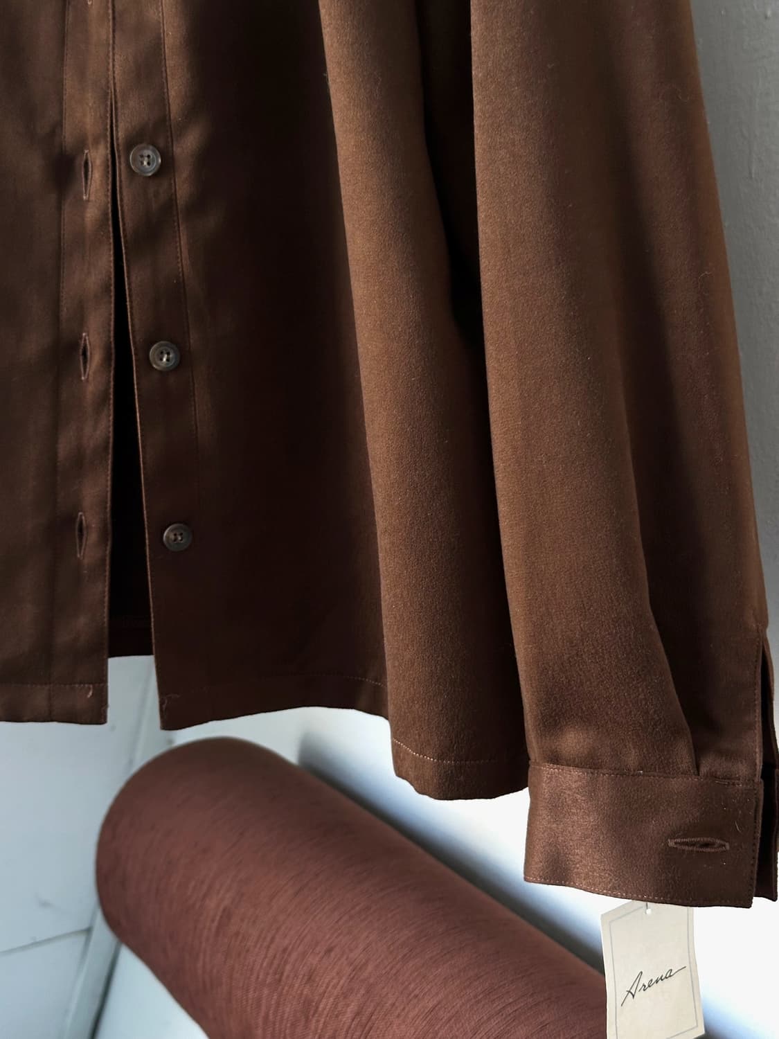 Brushed fabric design collar shirt 상품이미지2