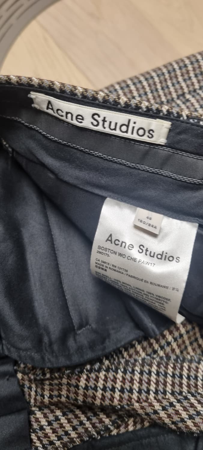 Acne Studios BOSTON 울 체크 팬츠 상품이미지3