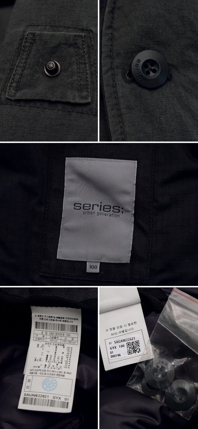 신품급) 시리즈 피그워싱 라파예트 구스다운 봄버 (100) 상품이미지10