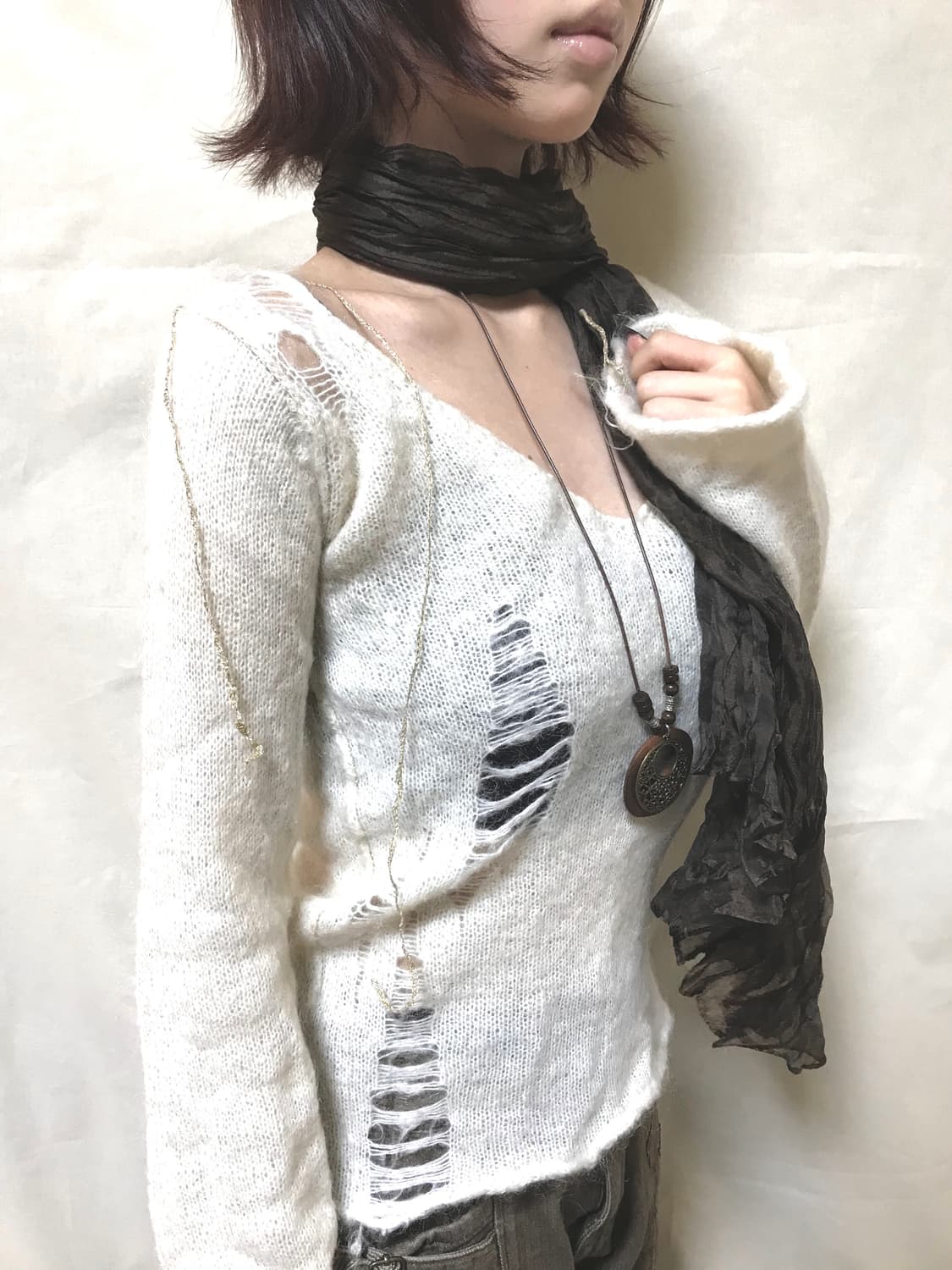 앙고라 데미지 니트 상품이미지3