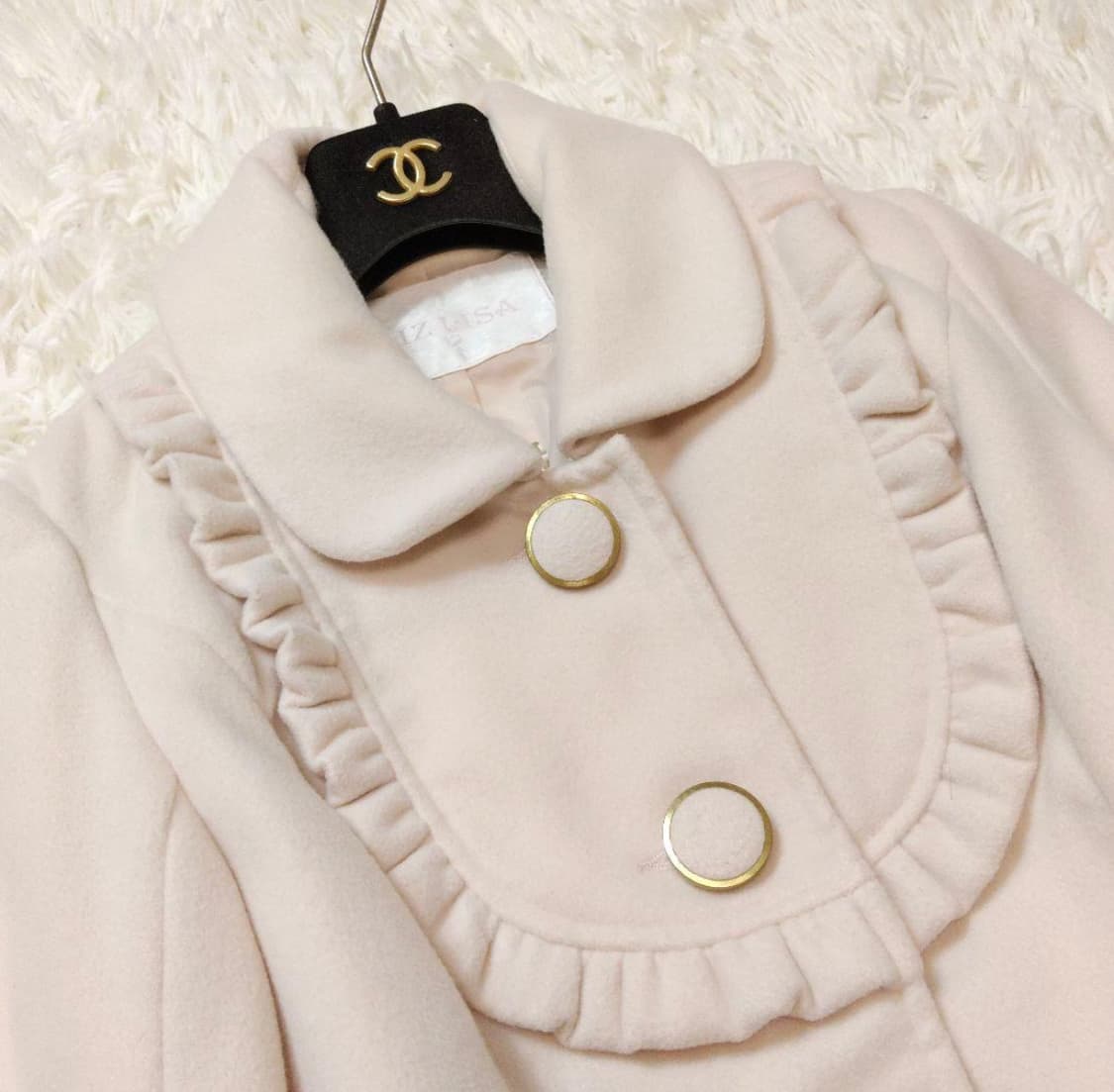 리즈리사 베이비 핑크 프릴코트 상품이미지4