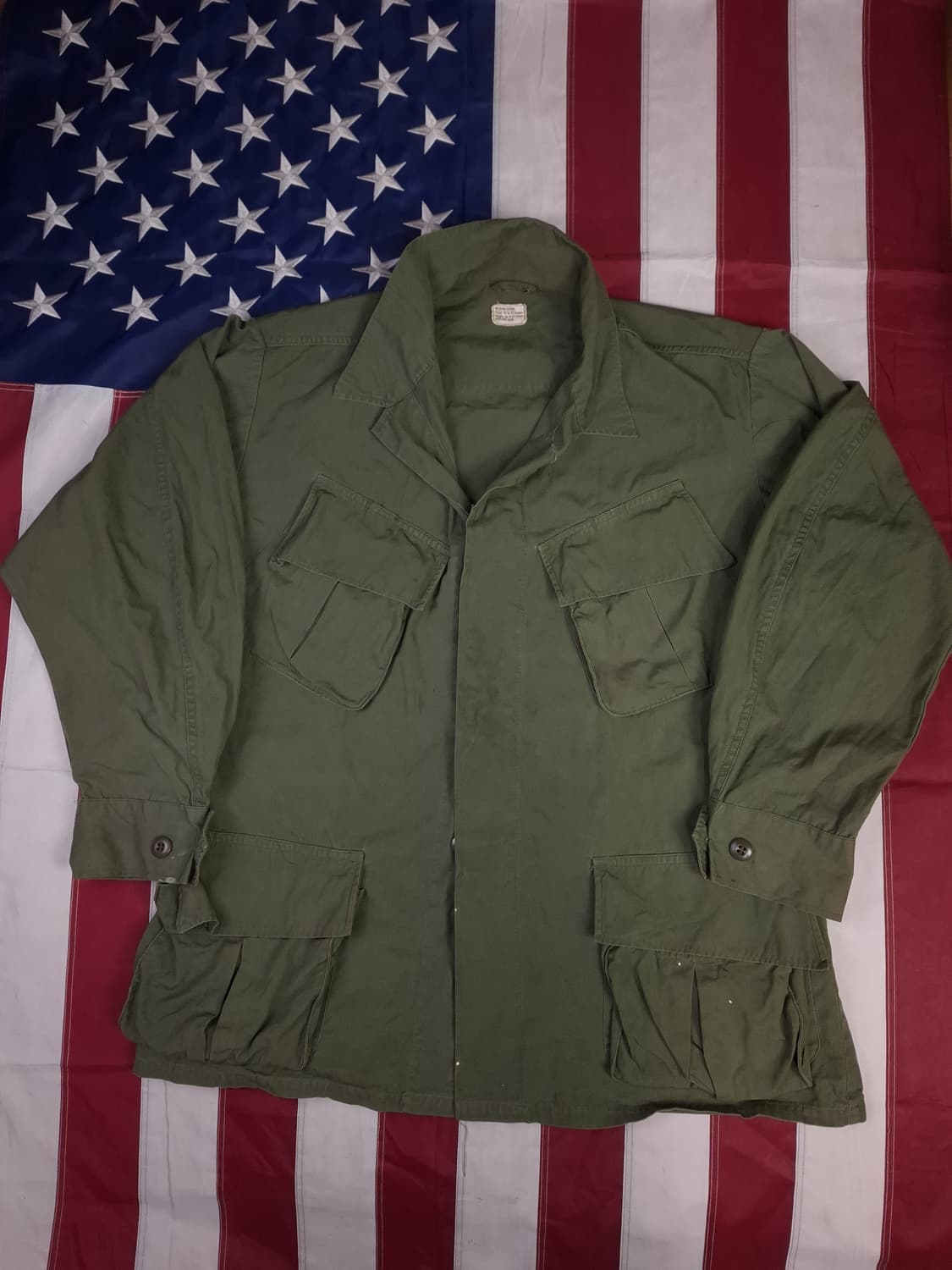 오리지날 60's 베트남전 포플린원단 정글 퍼티그 상품이미지1