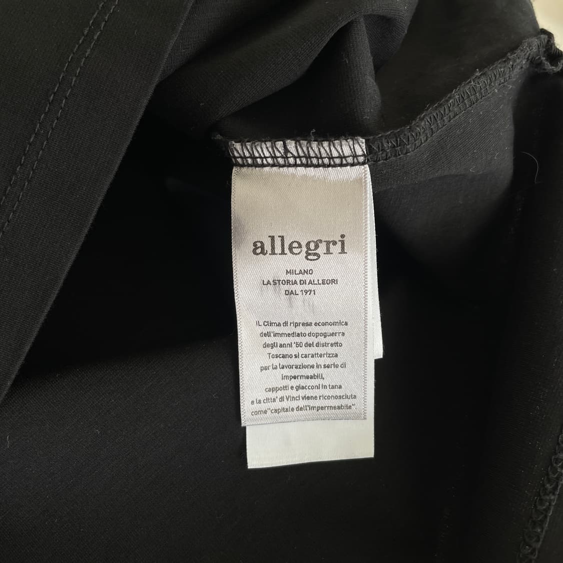 알레그리 썸머 럭스 쿨 블랙 반팔 티셔츠 상품이미지8