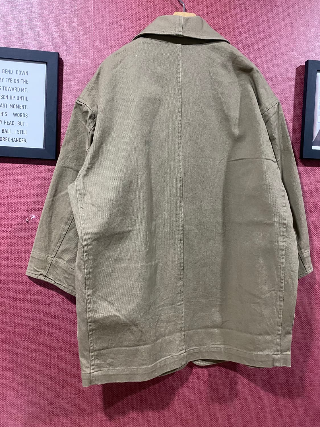 베이지 면 자켓 상품이미지4