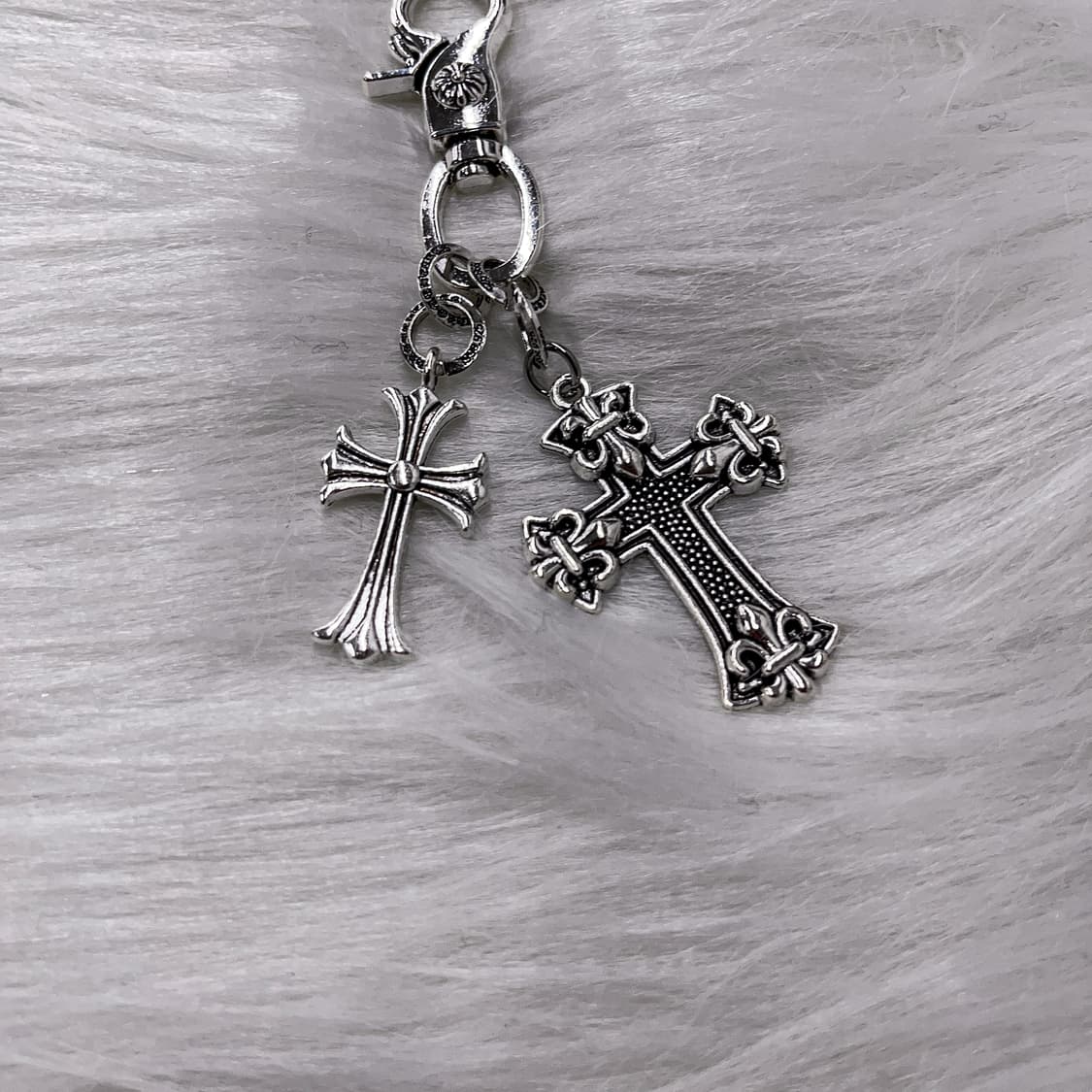 Vintage Double Cross Keyring 상품이미지3