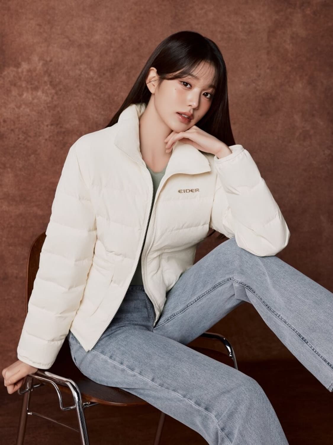 아이더 써모락 C 슬림 구스다운 경량패딩 - 크림, s 상품이미지2