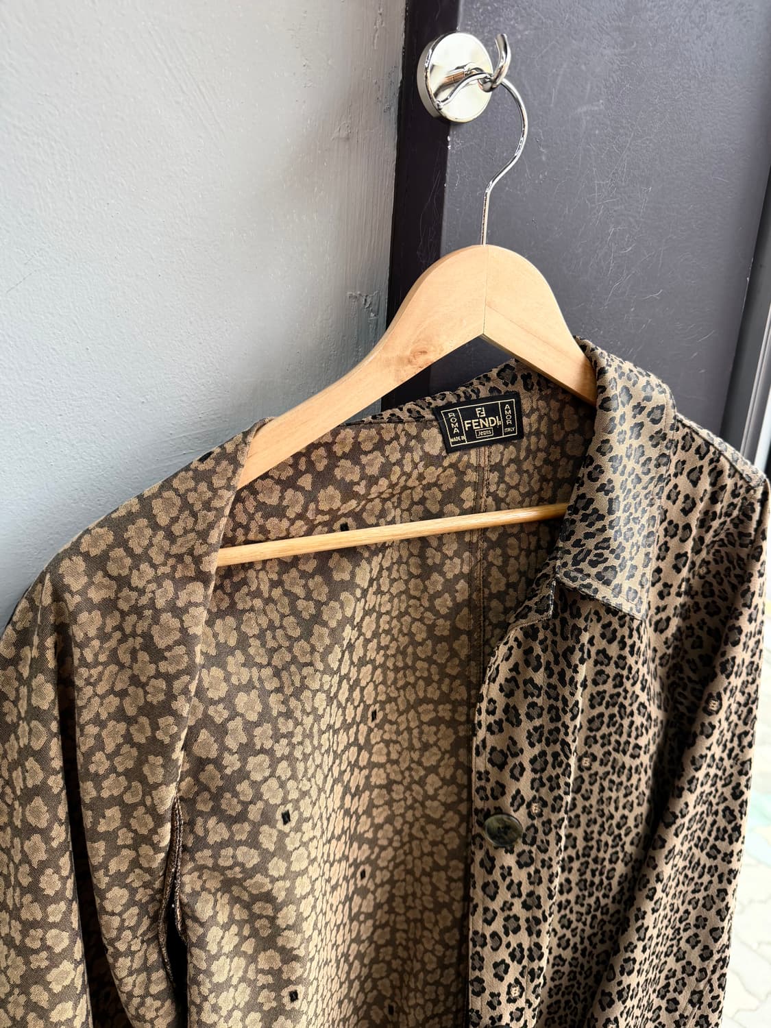 펜디 1990AW 레오파드 아카이브 코트 자켓 상품이미지7