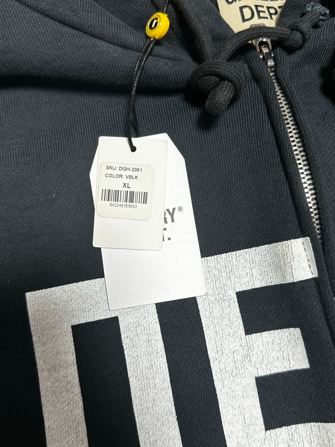 갤러리 디파트먼트 복싱 머치 집 후드 빈티지 블랙 xl 상품이미지3