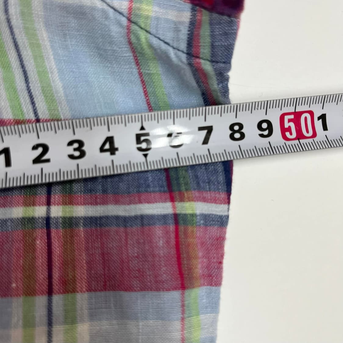 폴로 랄프로렌 린넨 체크 셔츠(S) 상품이미지10