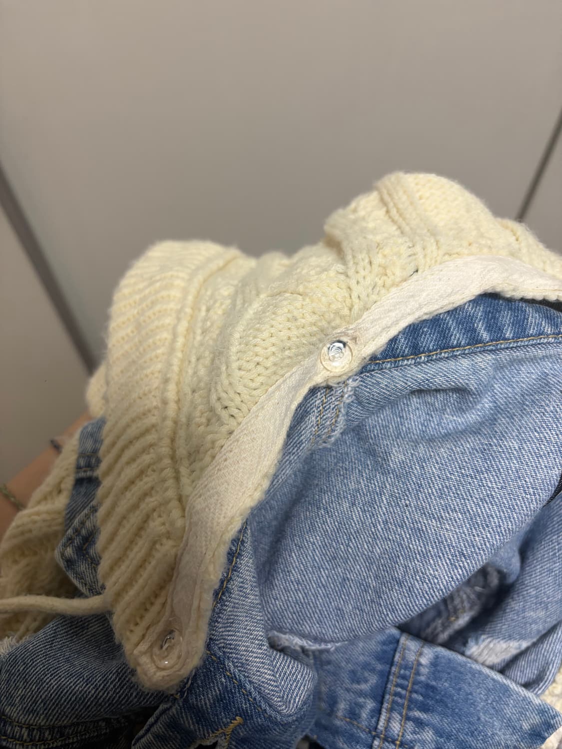 데님 니트 아우터(착샷0) 상품이미지5