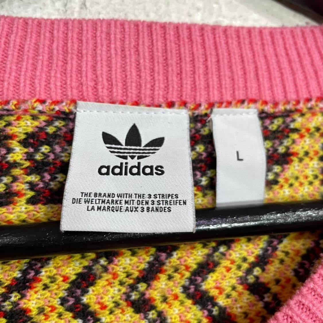 아디다스 y2k 빅로고 크롭 니트 상품이미지5