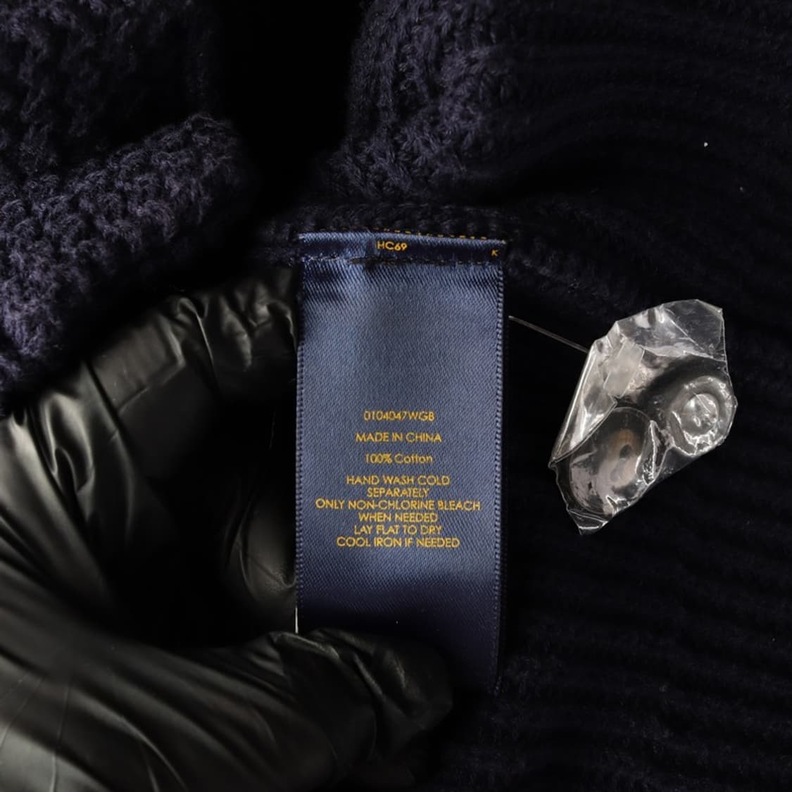 폴로 랄프로렌 코튼 숄칼라 가디건 네이비 L 상품이미지7