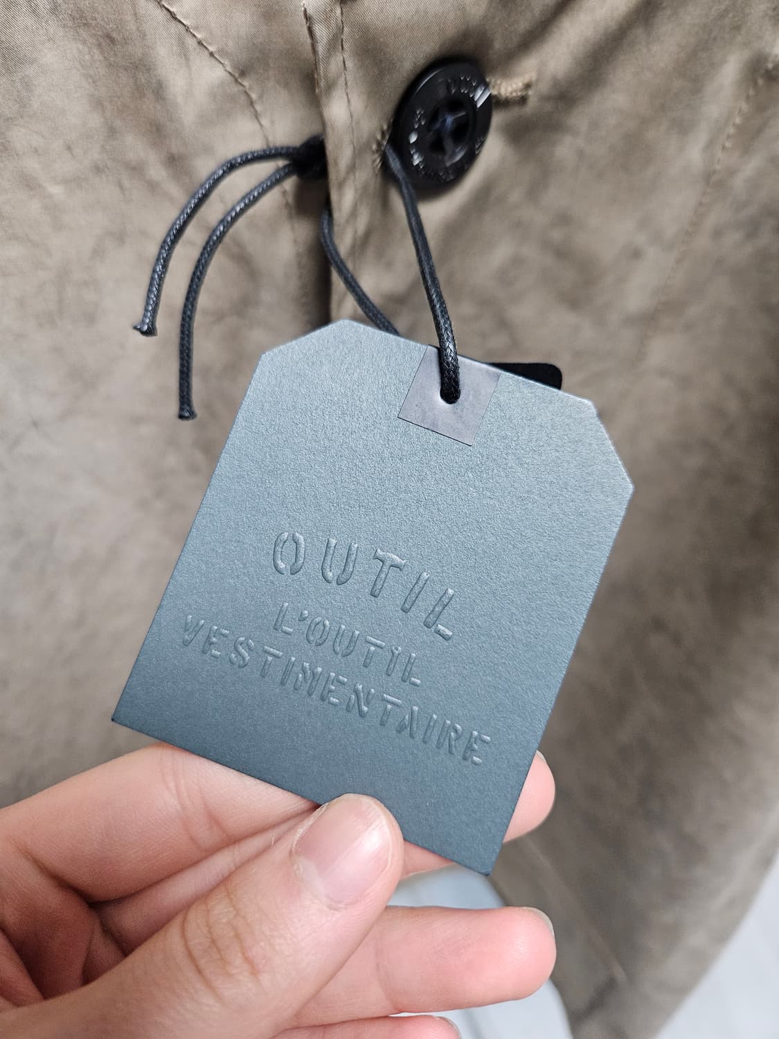 우티 Outil OV-T012 그레이 자켓 L 새제품 상품이미지3