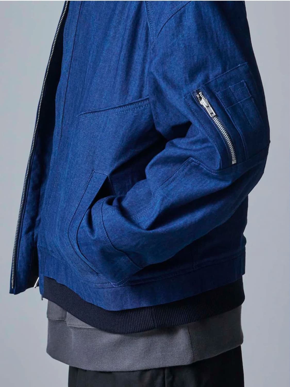 준지 24FW 블루 데님 마원 점퍼 상품이미지7