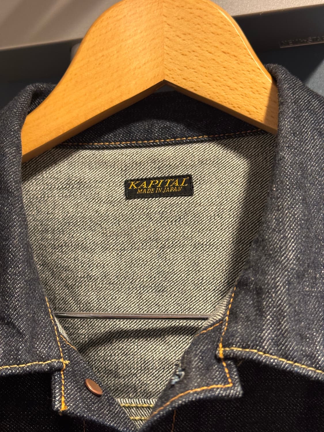 캐피탈 14온즈 데님 1ST 원 워시 자켓 인디고 상품이미지3