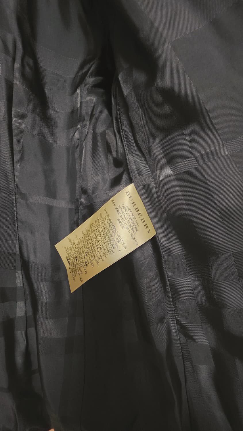 (정품) 버버리 캐시미어혼방 하프코트 상품이미지7