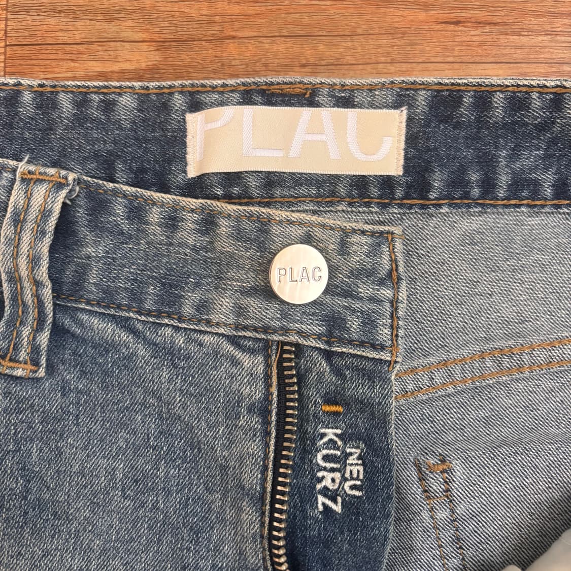 플랙진 32 데님 스판 슬림 테이퍼드 Neu Kurz 연청 크롭 상품이미지6