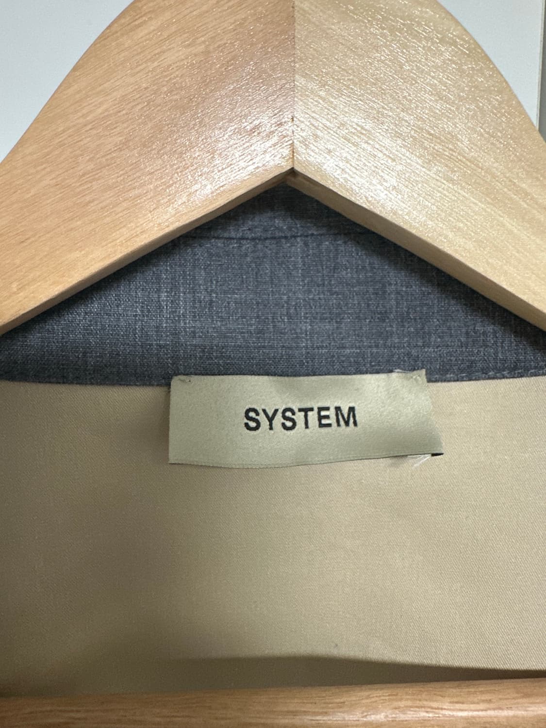 시스템옴므 그레이 코트 미사용품 상품이미지4