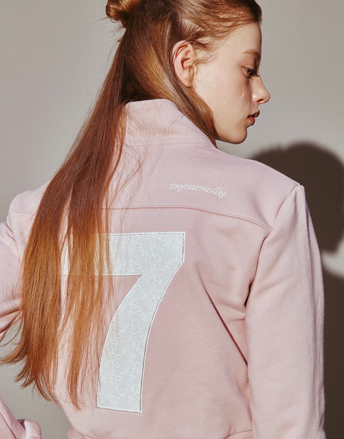 모일리 Lace 7 Track Top Pink 레이스 7 트랙 탑 상품이미지3