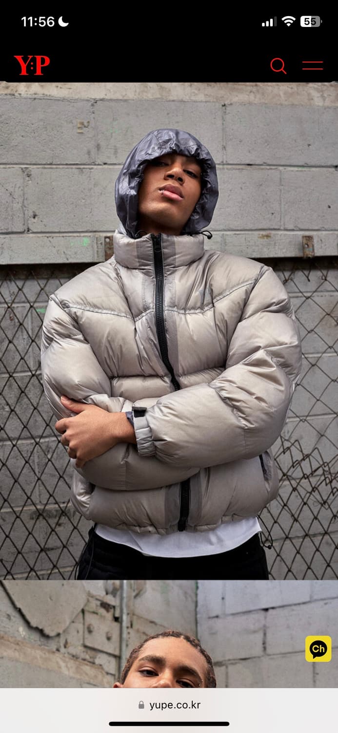 Yupe 유프 그레이 패딩 상품이미지1