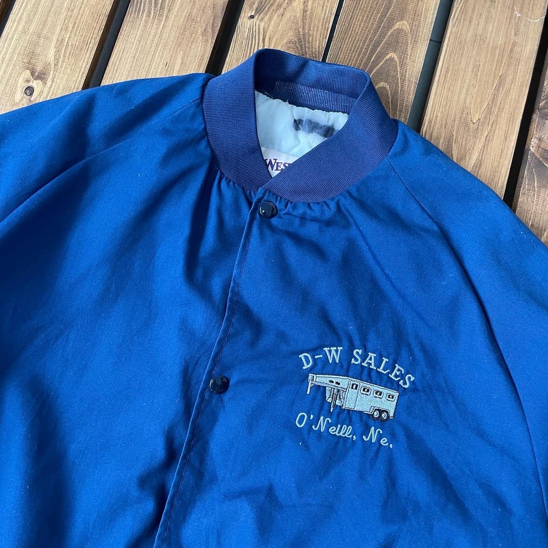 90s usa 코튼 블루종 자켓 2XL 상품이미지6