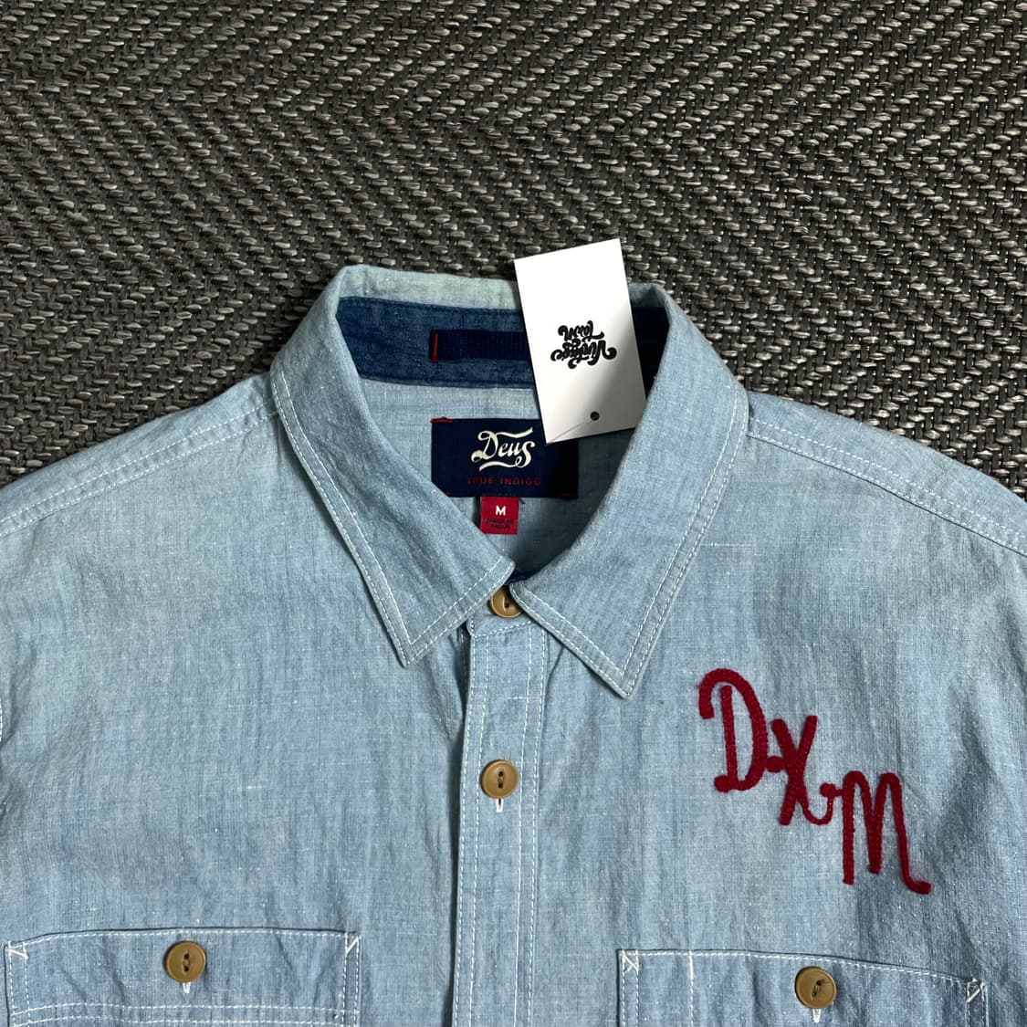 데우스 엑스 마키나 빅로고 샴브레이 데님 셔츠o 4042 상품이미지5