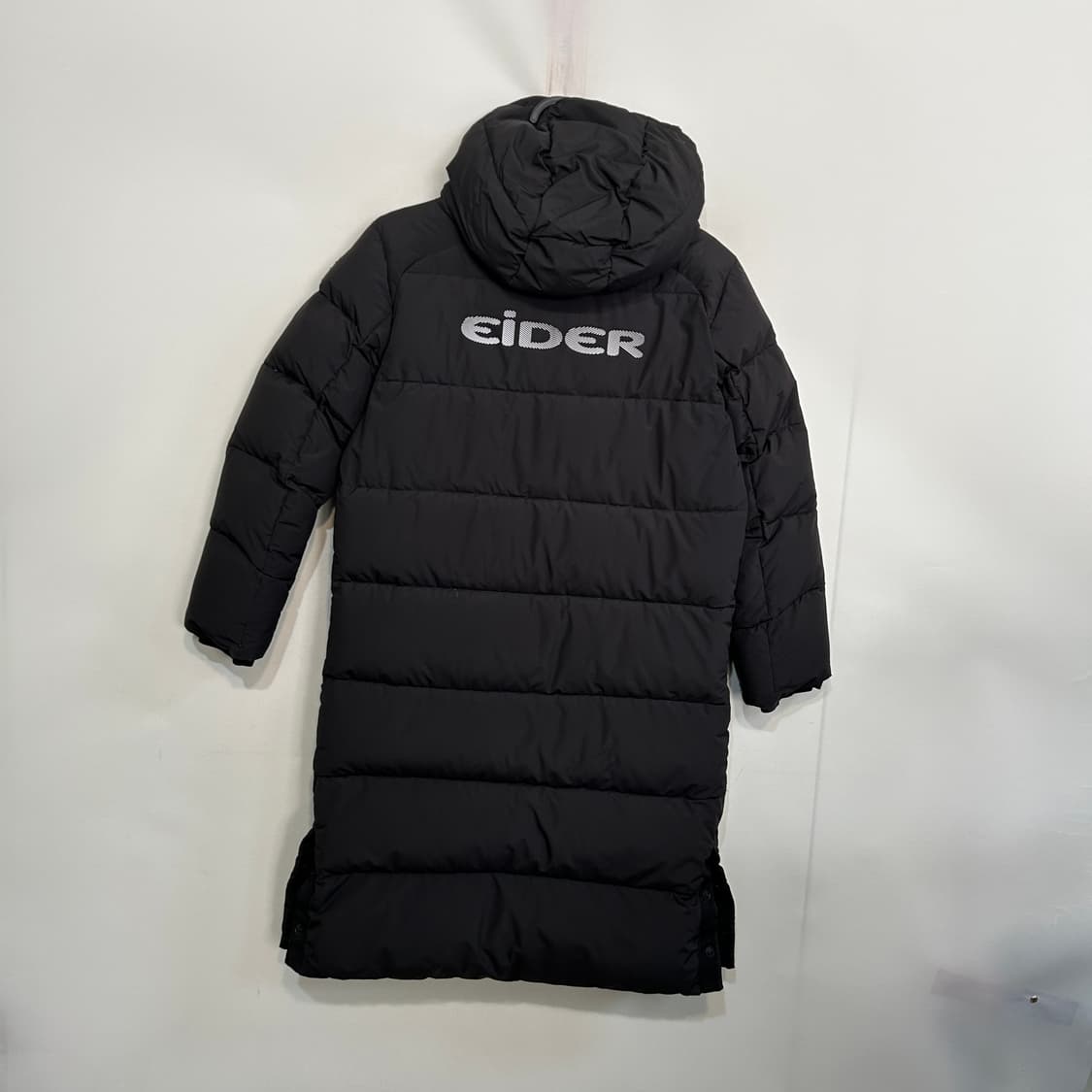 아이더 키즈 구스다운 롱패딩 150 블랙 빵빵함 상품이미지3
