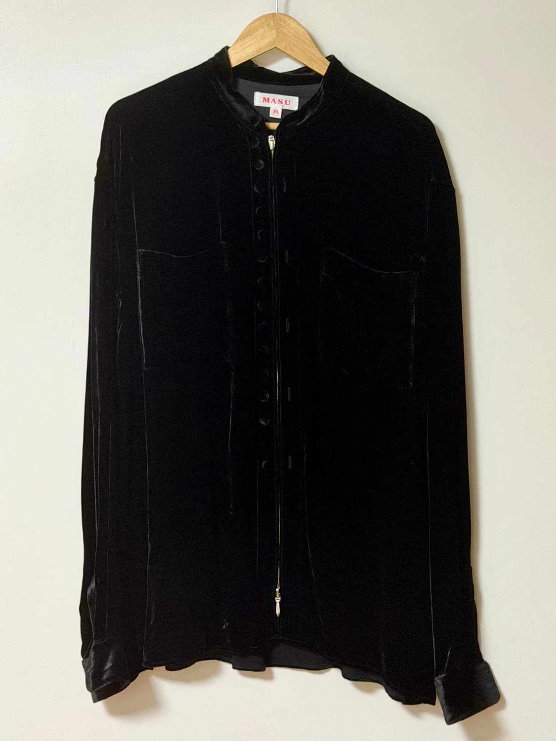 masu 벨벳 집업 셔츠 [50] 상품이미지4