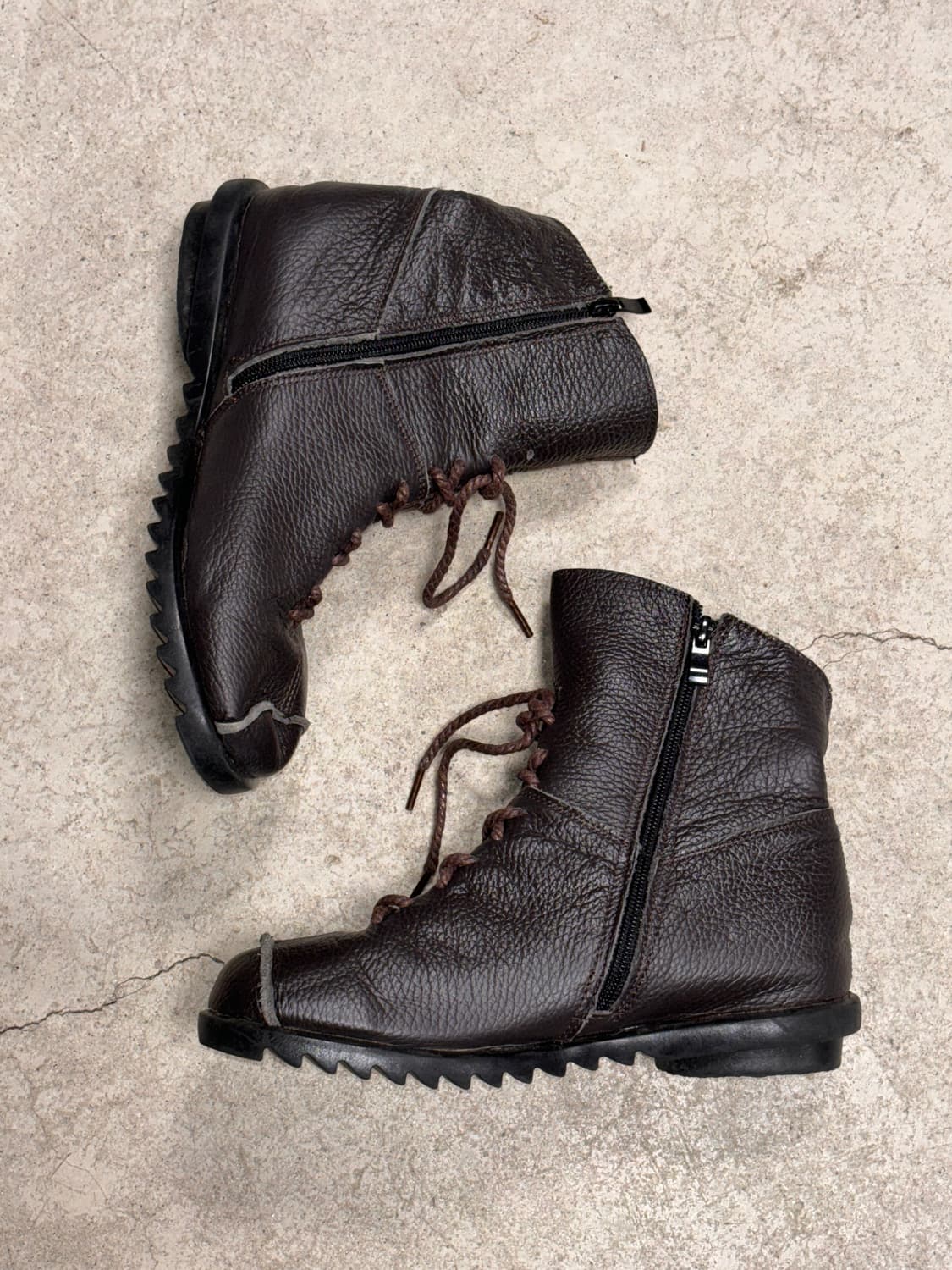 빈티지 레더 윈터 앵클부츠 상품이미지7